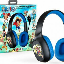 KONIX - ONE PIECE 2.0 Fejhallgató Vezeték Nélküli Bluetooth Gaming Stereo, Mikrofon, Fekete-Kék