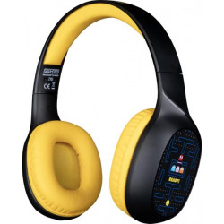 KONIX - PAC-MAN 2.0 Fejhallgató Vezeték Nélküli Bluetooth Gaming Stereo, Mikrofon, Fekete