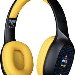 KONIX - PAC-MAN 2.0 Fejhallgató Vezeték Nélküli Bluetooth Gaming Stereo, Mikrofon, Fekete