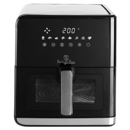 Berlinger Haus BH/9470 fekete- ezüst 7,5 L forrólevegős sütő Berlinger Haus BH/9470 fekete- ezüst 7,5 L forrólevegős sütő