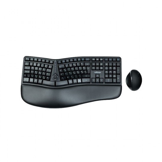 Zalman ZM-K690M ergonómikus vezeték nélküli billentyűzet + egér (8809213763400)