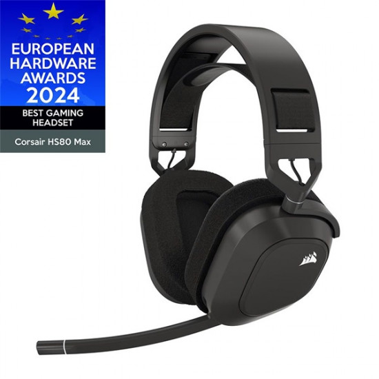 Corsair HS80 MAX RGB Dolby Atmos szürke vezeték nélküli gamer headset (CA-9011295-EU)