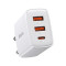 Baseus 2U+C 30W EU CCXJ-E02 Fehér kompakt gyorstöltő (BAS207301)