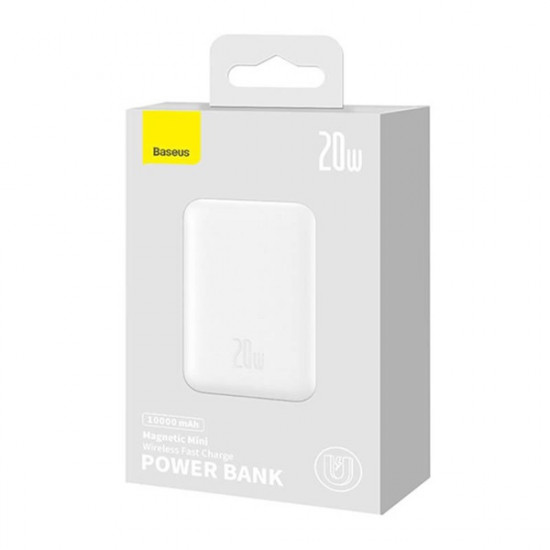 Baseus Magnetic Mini 10000mAh fehér powerbank (PPCX070002)