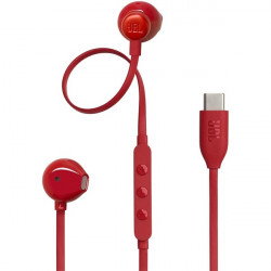 JBL T 305 C RED vezetékes USB C mikrofonos piros fülhallgató (JBLT305CRED)
