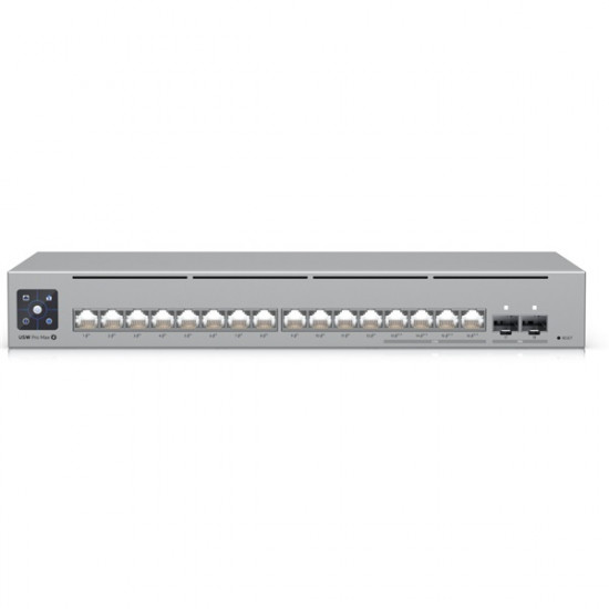 Ubiquiti USW-Pro-Max-16-PoE 12port GbE LAN PoE 4x2.5GbE Multi-Gigabit LAN PoE 2xSFP+ port L3 menedzselhető switch Ubiquiti USW-Pro-Max-16-PoE 12port GbE LAN PoE 4x2.5GbE Multi-Gigabit LAN PoE 2xSFP+ port L3 menedzselhető switch