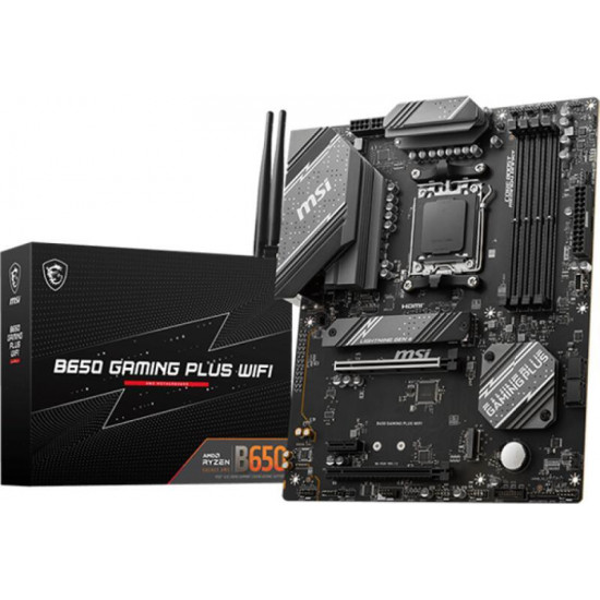 MSI B650 GAMING PLUS WIFI AMD B650, mATX Alaplap AM5 MSI B650 GAMING PLUS WIFI AMD B650, mATX Alaplap AM5