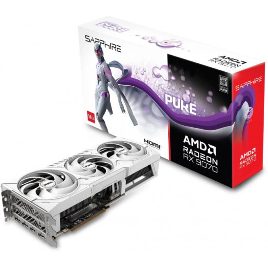 Sapphire RX 9070 16GD6 Pure videokártya Sapphire RX 9070 16GD6 Pure videokártya
