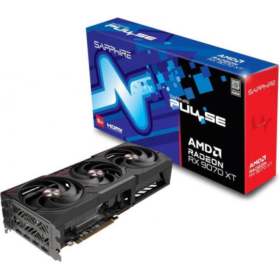 Sapphire RX 9070 XT 16GD6 Pulse videokártya Sapphire RX 9070 XT 16GD6 Pulse videokártya