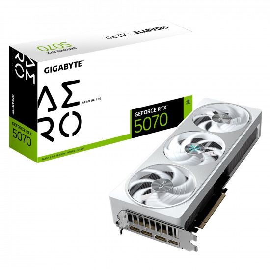 Gigabyte RTX 5070 12GD7 AERO OC 12G videokártya Gigabyte RTX 5070 12GD7 AERO OC 12G videokártya