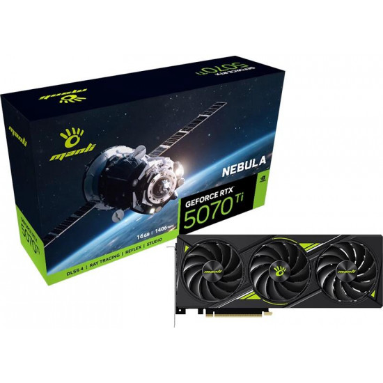 Manli RTX 5070 Ti 16GD7 Nebula videokártya Manli RTX 5070 Ti 16GD7 Nebula videokártya