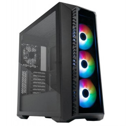 COOLER MASTER MasterBox 520 Tápegység nélkül, Fekete Üvegfalú Ház Midi ATX