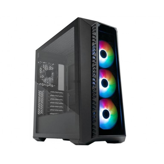 COOLER MASTER MasterBox 520 Tápegység nélkül, Fekete Üvegfalú Ház Midi ATX