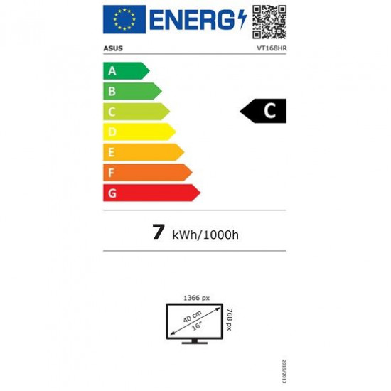 Asus 15,6 VT168HR WXGA LED HDMI/VGA érintőképernyős monitor (90LM02G1-B04170)