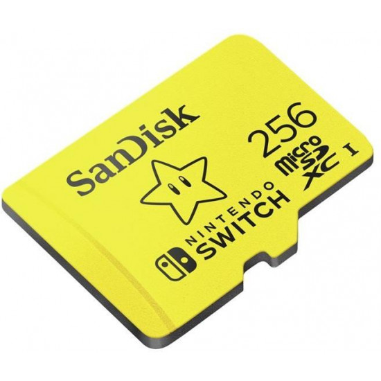 Sandisk 256GB SD micro (SDXC Class 10 UHS-I U3) Nintendo Switch memória kártya