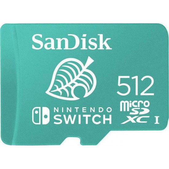 Sandisk 512GB SD micro (SDXC Class 10 UHS-I U3) Nintendo Switch memória kártya