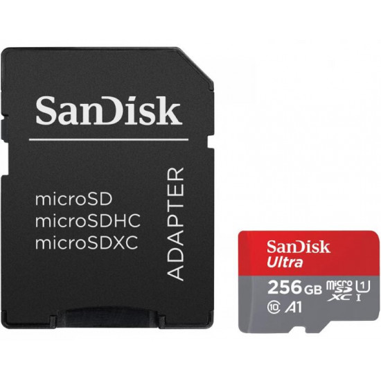 Sandisk 256GB SD micro (A1 Class 10 UHS-I) Ultra Android memória kártya