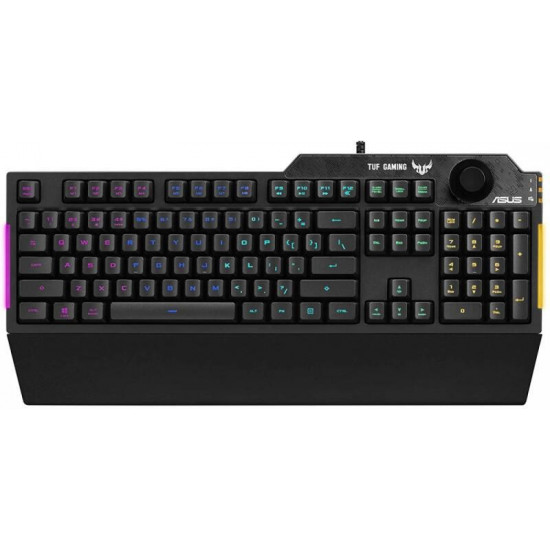 ASUS Vezetékes Billentyűzet TUF GAMING K1 USB, Fekete (RA04 TUF GAMING K1/HU)