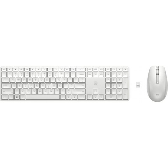 HP 650 vezeték nélküli billentyűzet és egér fehér (4R016AA#AKC) HP 650 vezeték nélküli billentyűzet és egér fehér (4R016AA#AKC)