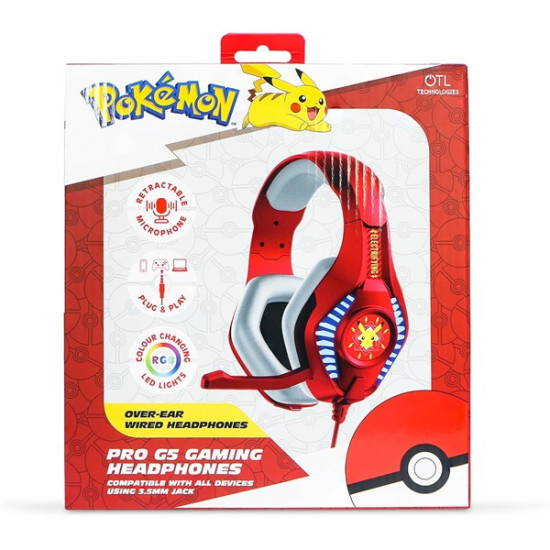 OTL PK0974 PRO G5 Pokémon Electrifying vezetékes gamer headset OTL PK0974 PRO G5 Pokémon Electrifying vezetékes gamer headset