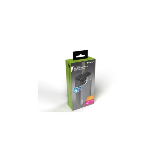 Tracer Blaze 30 000 mAh PD 65W Quick Charge 3.0 fekete hordozható power bank Tracer Blaze 30 000 mAh PD 65W Quick Charge 3.0 fekete hordozható power bank