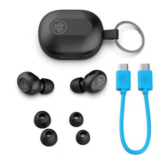 JLab JBuds Mini True Wireless Bluetooth fekete fülhallgató (IEUEBJBMINIRBLK124)