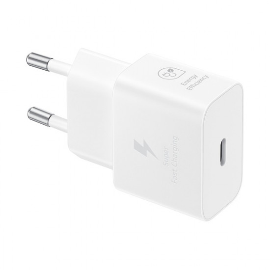 Samsung EP-T2510XWEGEU 25W fehér hálózati töltő + Type-C kábel Samsung EP-T2510XWEGEU 25W fehér hálózati töltő + Type-C kábel