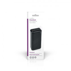 Nedis UPBKPD30000BK hordozható külső akkumulátor, powerbank 30000mAh