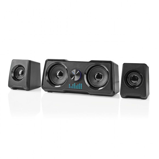 Nedis GSPR21022BK gamer hangszóró készlet, csatornák: 2.2, USB tápellátás, 3,5 mm jack, 48 W, LED, hangerőszabályozó Nedis GSPR21022BK gamer hangszóró készlet, csatornák: 2.2, USB tápellátás, 3,5 mm jack, 48 W, LED, hangerőszabályozó