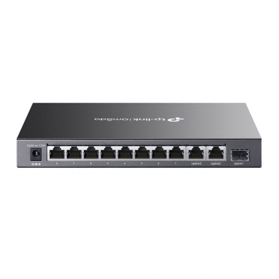 TP-LINK DS111P Switch 8x100Mbps(8xPOE+) +2x1000Mbps + 1xGigabit SFP Fémházas (Omada) TP-LINK DS111P Switch 8x100Mbps(8xPOE+) +2x1000Mbps + 1xGigabit SFP Fémházas (Omada)