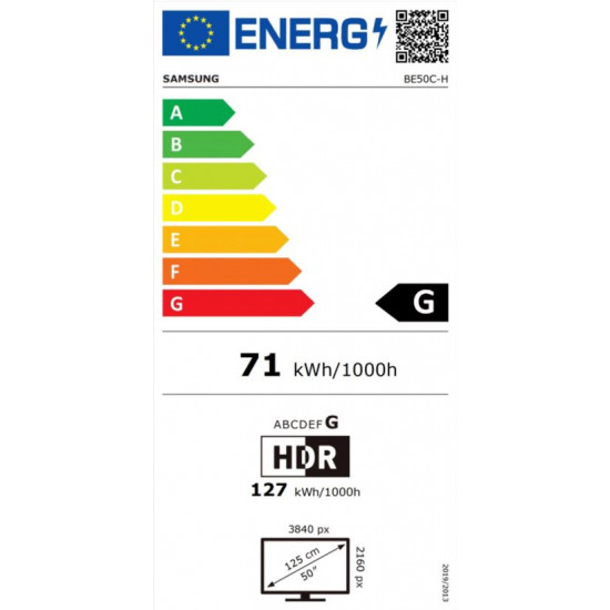 SAMSUNG BE50C-H 16/7 Business TV 50