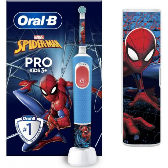 Oral-B D103 Vitality PRO Spiderman gyerek elektromos fogkefe tokkal (10PO010413)