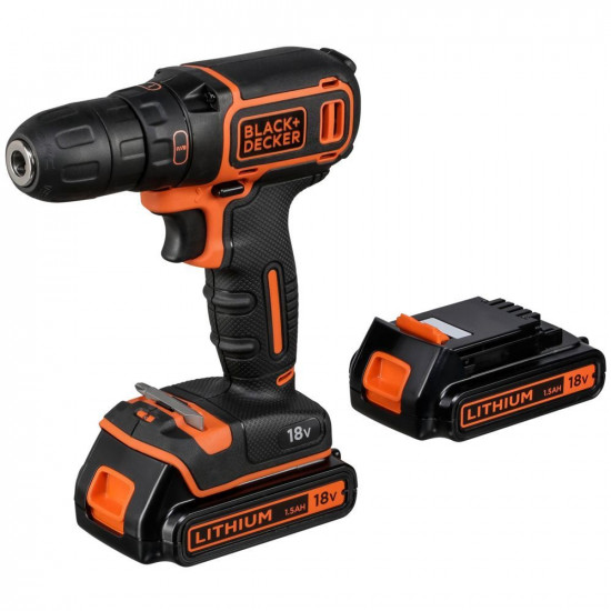 Black&Decker BDCDC18K-QW kofferban 18V 1.5Ah Li-Ion akkus fúrócsavarozó