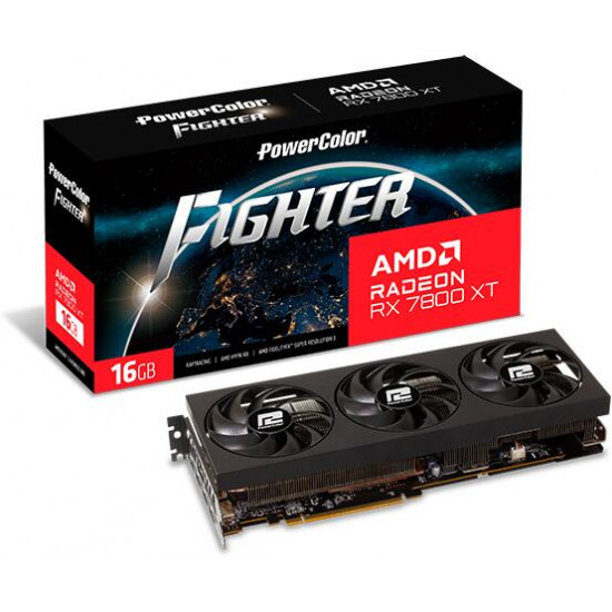 Powercolor RX 7800 XT OC 16GB GDDR6 Fighter videokártya