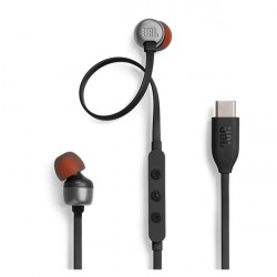 JBL T 310 C BLK vezetékes USB C mikrofonos fekete fülhallgató (JBLT310CBLK)
