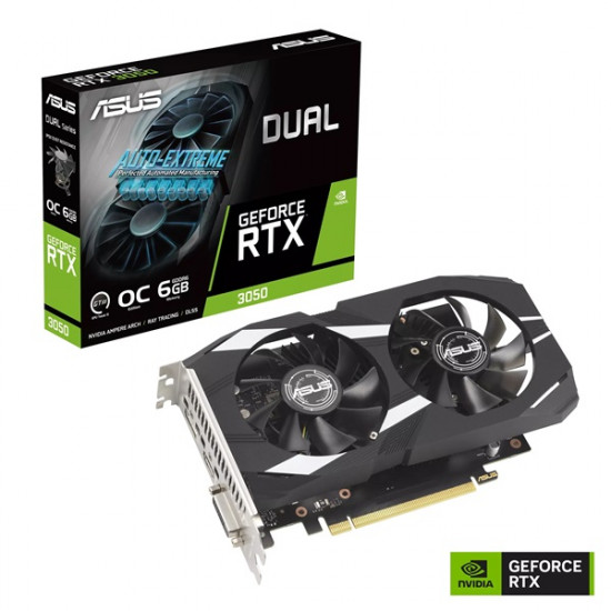ASUS RTX 3050 6GB DDR6 OC PCI-Ex16x nVIDIA videokártya ASUS RTX 3050 6GB DDR6 OC PCI-Ex16x nVIDIA videokártya