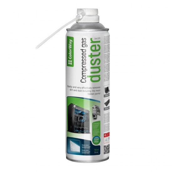 COLORWAY Sűrített levegő CW-3375, 750ml (Compressed gas Duster) COLORWAY Sűrített levegő CW-3375, 750ml (Compressed gas Duster)