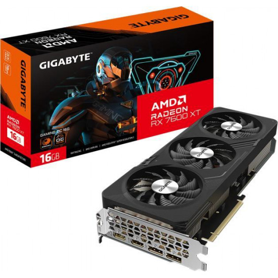 Gigabyte Radeon RX 7600 XT 16GD Gaming OC 16G videokártya