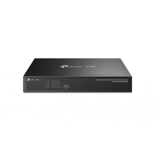 TP-LINK Video Recorder 8 csatornás POE+, VIGI NVR1008H-8MP TP-LINK Video Recorder 8 csatornás POE+, VIGI NVR1008H-8MP