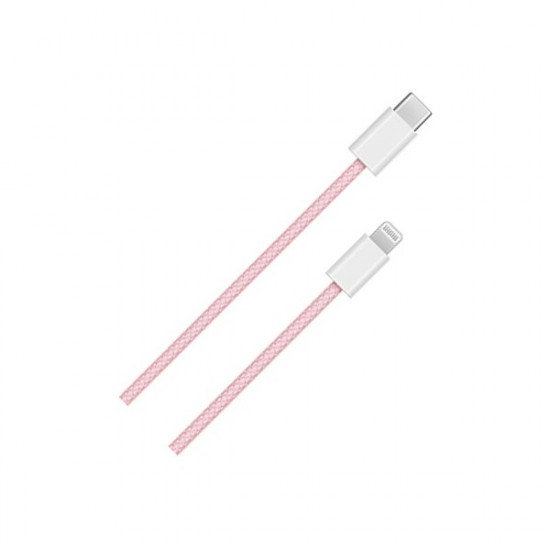 BLACKBIRD Adatkábel USB-C to Lightning 1m, Rózsaszín (Szőtt Anyag) BLACKBIRD Adatkábel USB-C to Lightning 1m, Rózsaszín (Szőtt Anyag)