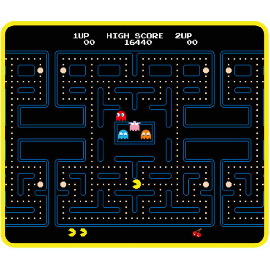 KONIX - PAC-MAN Gaming Egérpad 49x49x275mm, Mintás (KX-PAC-MP-L-PC)