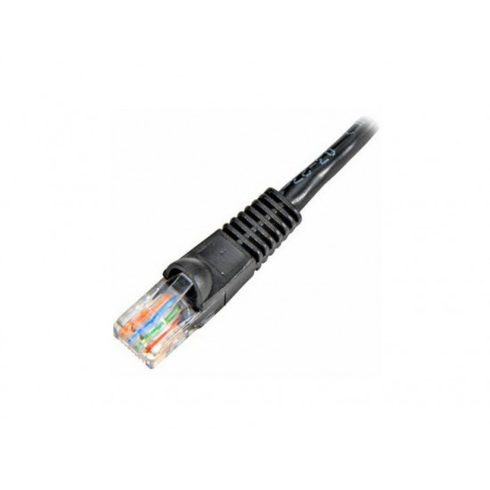 Wiretek UTP CAT5.E patch kábel 1m fekete (WL021BG-1 BL)