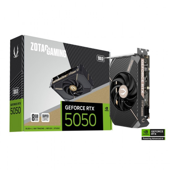 ZOTAC RTX 5050 SOLO 8GB GDDR6 OC PCI-Ex16x nVIDIA Videokártya ZOTAC RTX 5050 SOLO 8GB GDDR6 OC PCI-Ex16x nVIDIA Videokártya