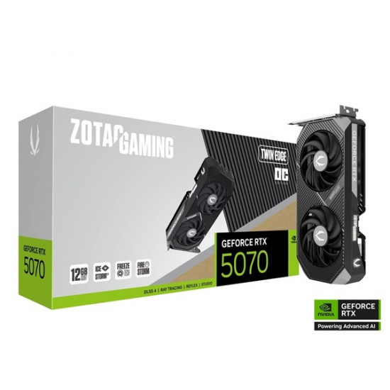 ZOTAC RTX 5070 TWIN EDGE OC 12GB GDDR7 PCI-Ex16x nVIDIA Videokártya ZOTAC RTX 5070 TWIN EDGE OC 12GB GDDR7 PCI-Ex16x nVIDIA Videokártya