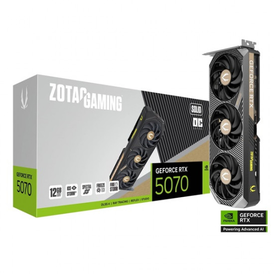 Zotac RTX 5070 Solid OC 12GB GDDR7 videokártya Zotac RTX 5070 Solid OC 12GB GDDR7 videokártya