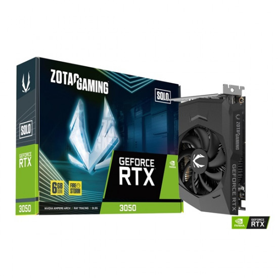 Zotac RTX 3050 6GD6 Solo videokártya Zotac RTX 3050 6GD6 Solo videokártya