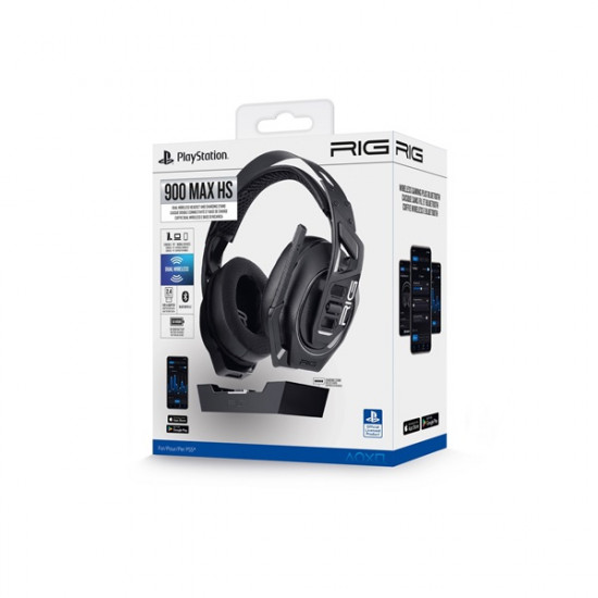 Nacon 2809610 RIG 900 MAX HS PS5 fekete gamer headset