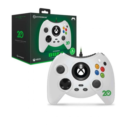 HYPERKIN Duke Xbox Series|One/Windows 11|10 20.Évf. Xbox liszenszelt Vezetékes kontroller, Fehér HYPERKIN Duke Xbox Series|One/Windows 11|10 20.Évf. Xbox liszenszelt Vezetékes kontroller, Fehér