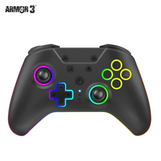 Armor3 M07619-BKHE NuRival Nintendo Switch vezeték nélküli Hall Effect Stick fekete kontroller (M07619-BKHE)