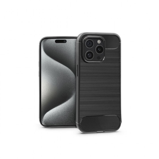 Haffner Apple iPhone 15 Pro Carbon fekete szilikon hátlap (PT-6859) Haffner Apple iPhone 15 Pro Carbon fekete szilikon hátlap (PT-6859)